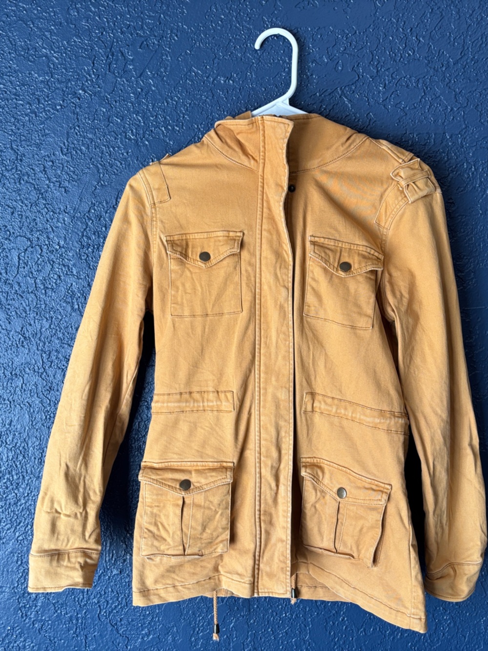 Market & Spruce Mustard Utility Jacket